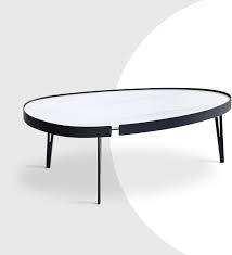 Oval Sintered Stone Coffee Table
