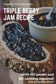 triple berry jam recipe with no pectin