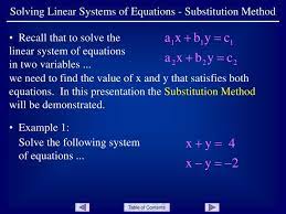 ppt solving linear systems of