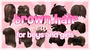 Roblox protocol and click open url: Bloxburg Brown Hair Codes Boys Girls Youtube
