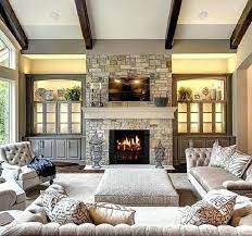 Living Room With Fireplace