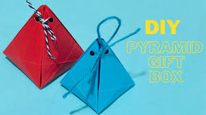 diy gift box easy pyramid gift box