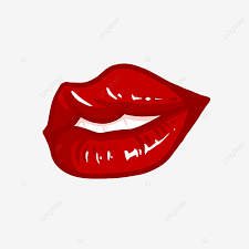 side toothed lips clip art
