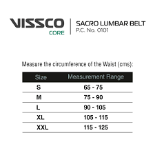 Vissco Sacro Lumbar Belt Double Straping New Design Large