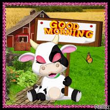 3d good morning cow gif pictures