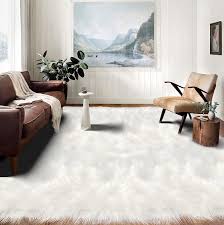 faux sheepskin rug fur area rugs