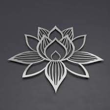 metal lotus flower wall art
