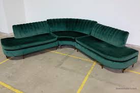mid century channel tufted sectional