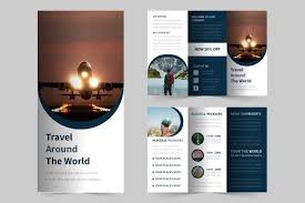 travel trifold brochure template free
