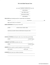 Best Resume Format Free Download Downloadable Blank Template Pdf