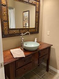 a guest bathroom designed in a