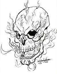 More 100 images of different animals for children's creativity. Burning Skull By Baron Nutsnboltz On Deviantart