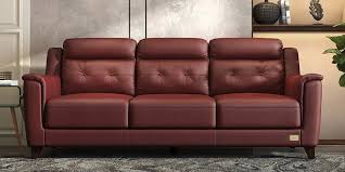 patrick leather 3 seater sofa in