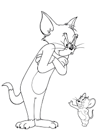 coloring page tom and jerry the
