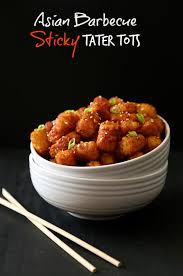 asian barbecue sticky tater tots