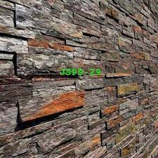 Antique Slate Stacked Stone Wall