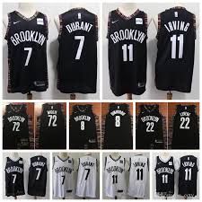 Nike nba kevin durant nets icon edition 2020 swingman jersey men's black white. 2021 2020 Brooklyn 13 Nets 11 Kyrie Irving 35 Kevin Durant 22 Caris Levert 8 Spencer Dinwiddie 72 Biggie Swingman Basketball Jersey From Christmas Jersey 15 08 Dhgate Com