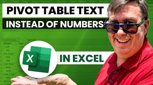 text instead of numbers in pivot table