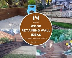 14 Majestic Wood Retaining Wall Ideas