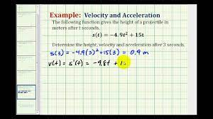 Ex Determine The Velocity Function And