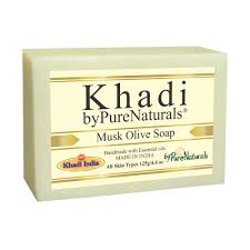 bypurenaturals khadi musk olive soap