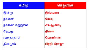 telugu through tamil spoken telugu in