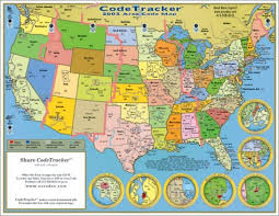 2003 Codetracker Area Code Map Area Codes For The Us