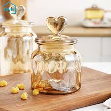 Fityle Glass Storage Jar Airtight Jar