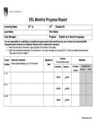 22 Printable High School Progress Report Template Pdf Forms