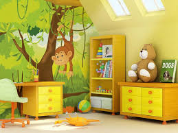 child s room painting yellow colour ideas
