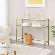 Vasagle Console Table Tempered Glass