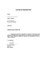 Company Resignation Letter Format Pdf Guatemalago