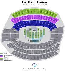paul brown stadium seating chart for