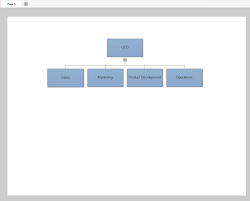 Insert A Sub Chart Linked Org Chart In Smartdraw For