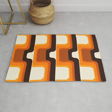 1970s orange rug by monstersmash