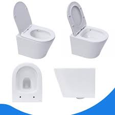 Rimless Eco Wall Hung Toilet Pan Seat