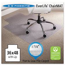 es robbins 36 x 48 lip chair mat task