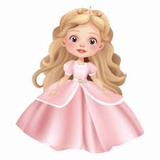 3d ilration of a cute princess doll