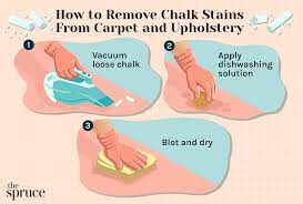 how to remove chalk stains from carpet
