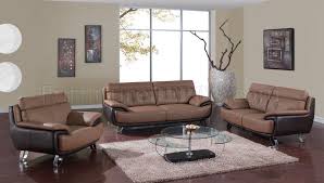 A159 Leather Sofa Loveseat In Tan Brown
