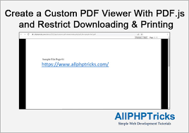 create a custom pdf viewer with pdf js