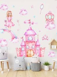 Pink Princess Castle Themed Wall