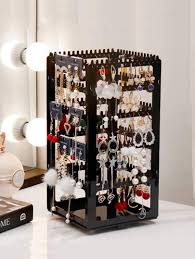 rotatable jewelry storage rack