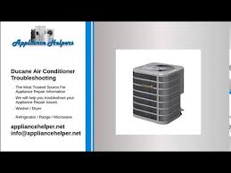 ducane air conditioner troubleshooting