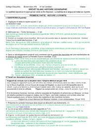 Brevet Blanc Corrige HG Letudiant | PDF | Troisième République française |  France