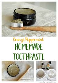 homemade toothpaste made with bentonite