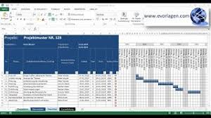 Bauzeitenplan excel vorlage kostenlos : Projektplan Excel Vorlage Tutorial Anleitung Youtube
