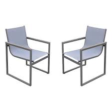 Aluminum Frame Patio Dining Chair With