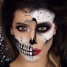 skeleton face makeup tutorial that