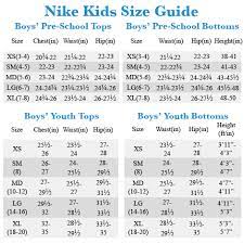 boys size chart nike 52
